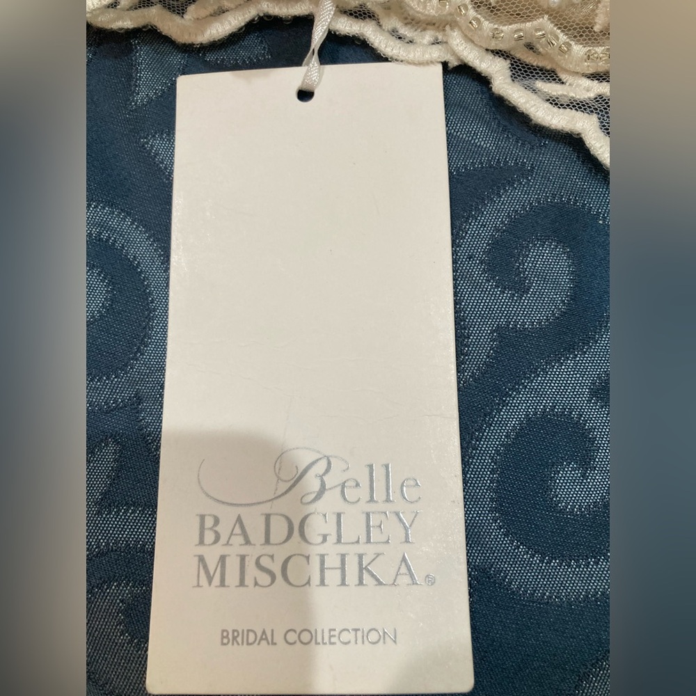 Badgley Mischka Ivory corset size 4 - Picture 6 of 7